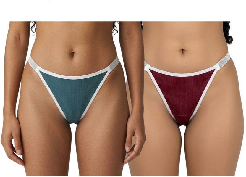 laheri enterprise Pack of 2 Women Bikini Multicolor Panty