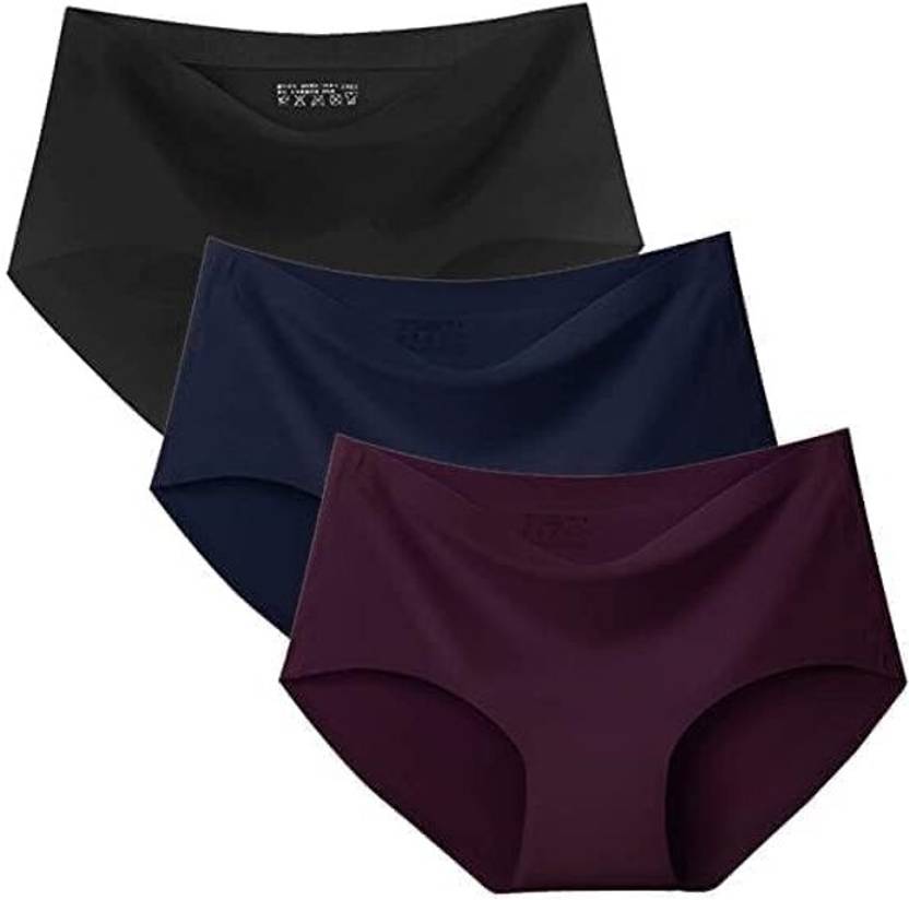 Culture Flossy Pack of 3 Women Hipster Black, Blue, Purple Panty