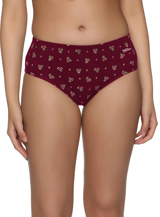 WHITE ROSE Women Hipster Maroon Panty