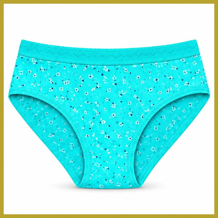 PUSI Pack of 3 Women Hipster Light Blue Panty