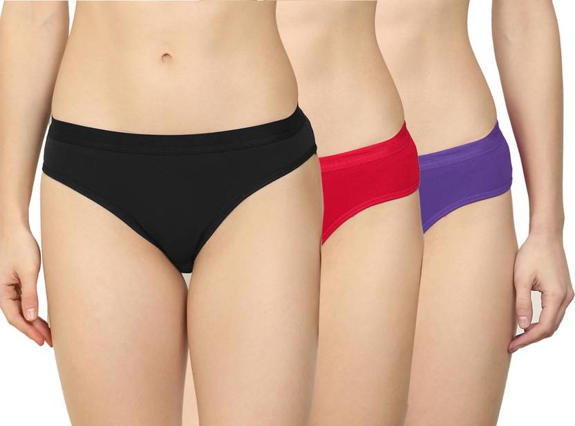 aamarsh Women Hipster Black, Red, Purple Panty