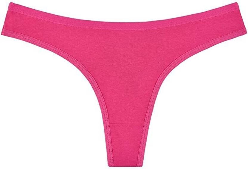 LEATHEX Women Thong Pink Panty