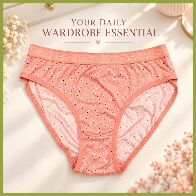 PUSI Women Bikini Orange Panty