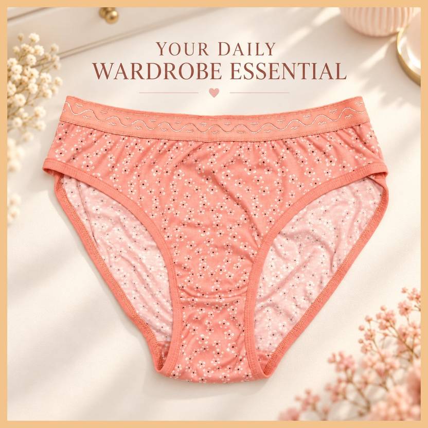 PUSI Women Bikini Orange Panty