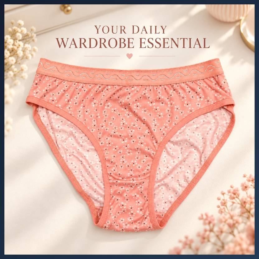 PUSI Women Bikini Orange Panty