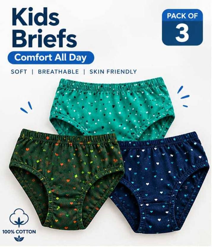 Ashish Pack of 3 Women Hipster Dark Green, Dark Blue, Green Panty