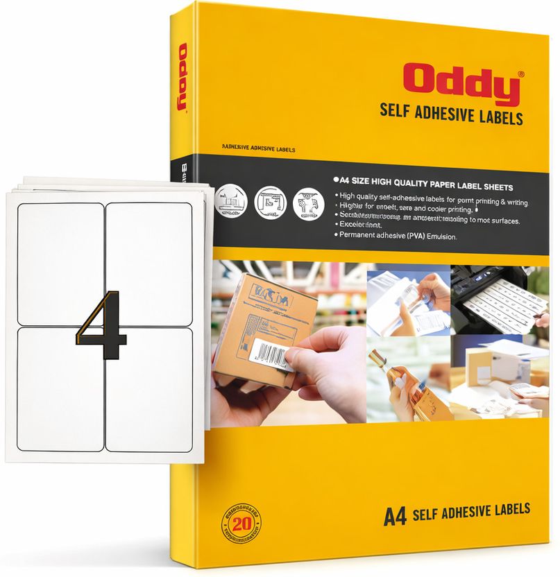 Oddy Self Sticky Paper Label (White) - Image 6