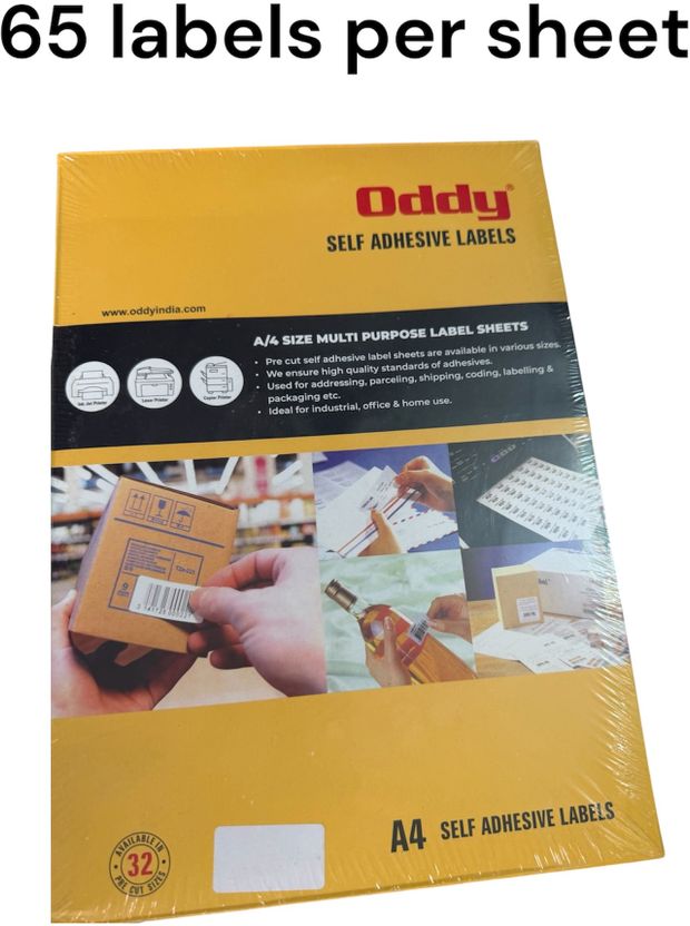 Oddy Self Sticky Paper Label (White) - Image 7