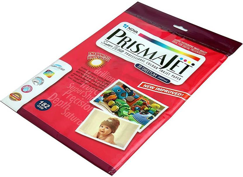 NOVA PRISMAJET UNRULED A4 180 gsm Photo Paper Photo Paper