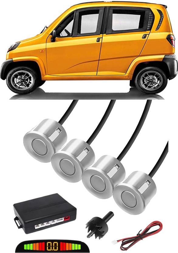 JazzBros JBJ35 White Car Reverse Parking Sensor with LEDDisplay 4 ...