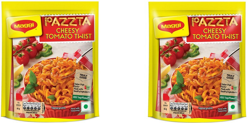 Maggi Pazzta Cheesy Tomato Twist 64 grams pack of 2 (64G X 2)