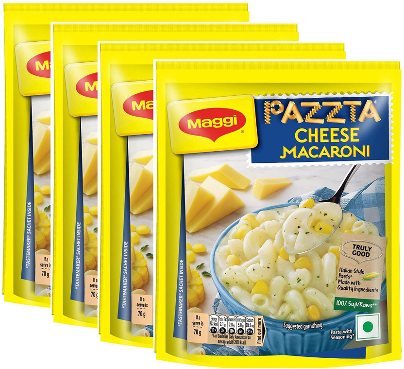 Maggi Pazzta Cheese Macaroni Pack Of 4 (70Gm * 4) Pasta