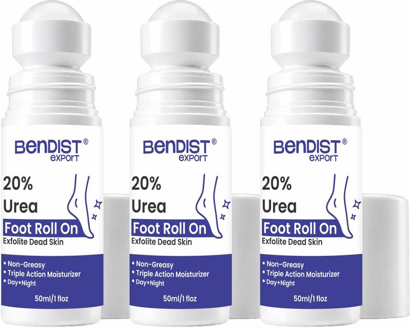 bendist export Organic 20% Urea Foot Roll-On | For Dry & Cracked Heels with Lactic
