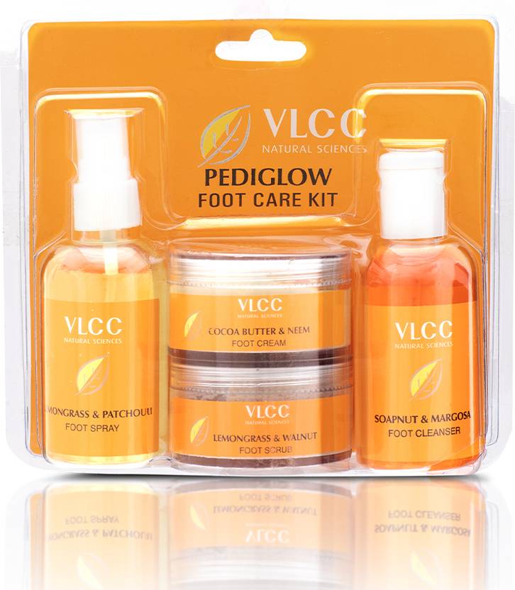 VLCC Pedi Glow Foot Care Kit Scrub, Cleanser, Cream & Spray Price in India, Buy VLCC Pedi