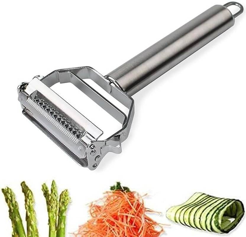 AquaDance Julienne Peeler, Stainless Steel Vegetable Peeler Straight Peeler