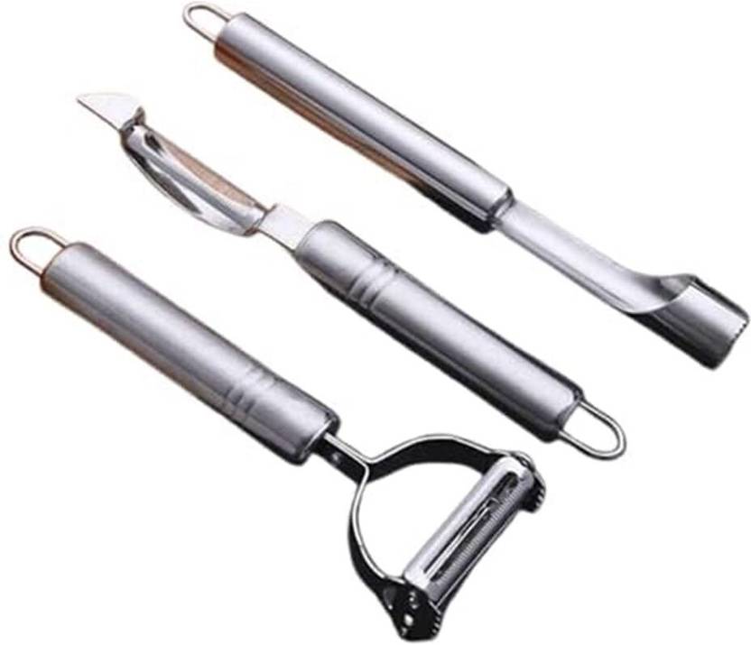 btcreation Vegetable & Fruit Peeler with Meat Cutter and Hand Peeler Y Shaped Peeler Set