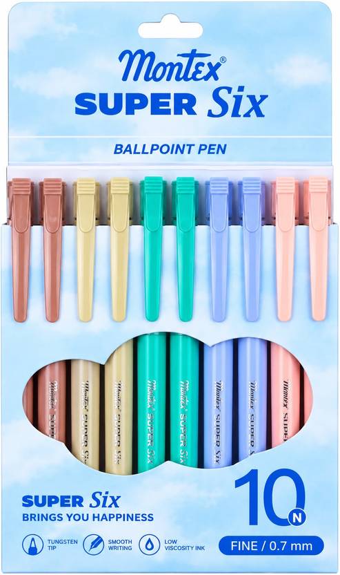 montex Ball Blue Solid Pen Ball Pen