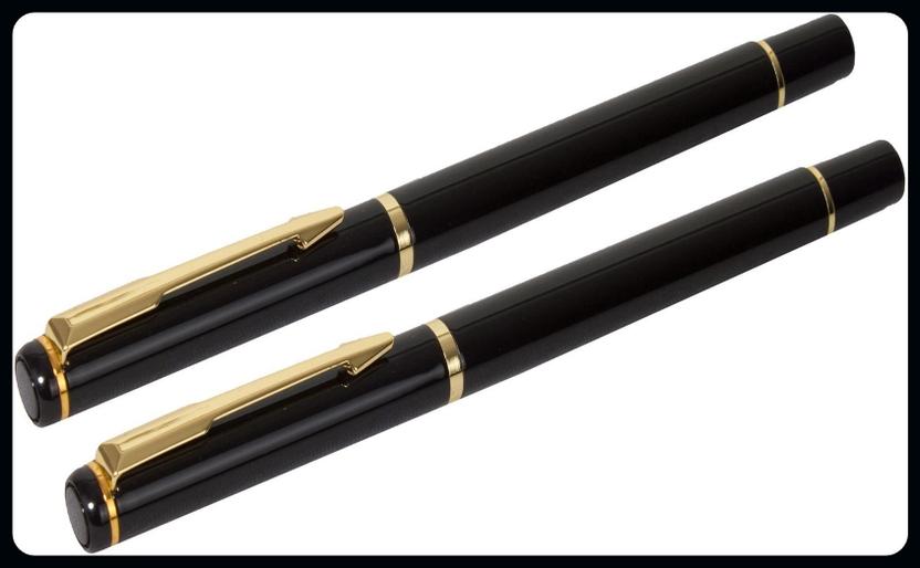 Auteur 801 Executive Black Color Metal Body Set Of 2