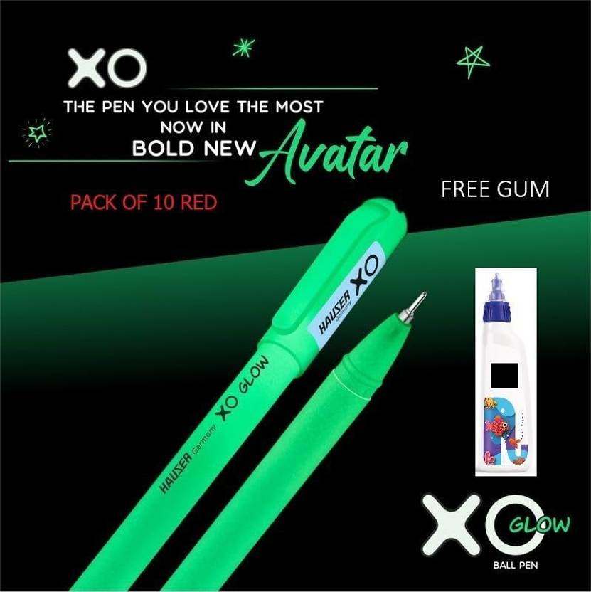 HAUSER XO XO Glow in Dark Free Glue Ball Pen