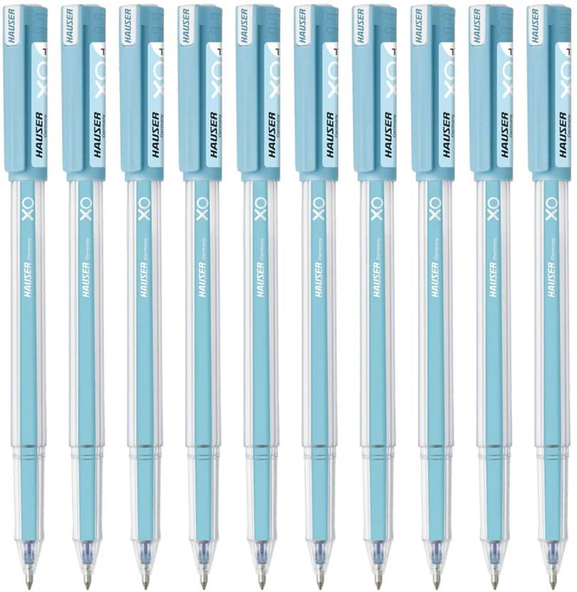 hauser xo jumbo gel pack 10 pen blue ink