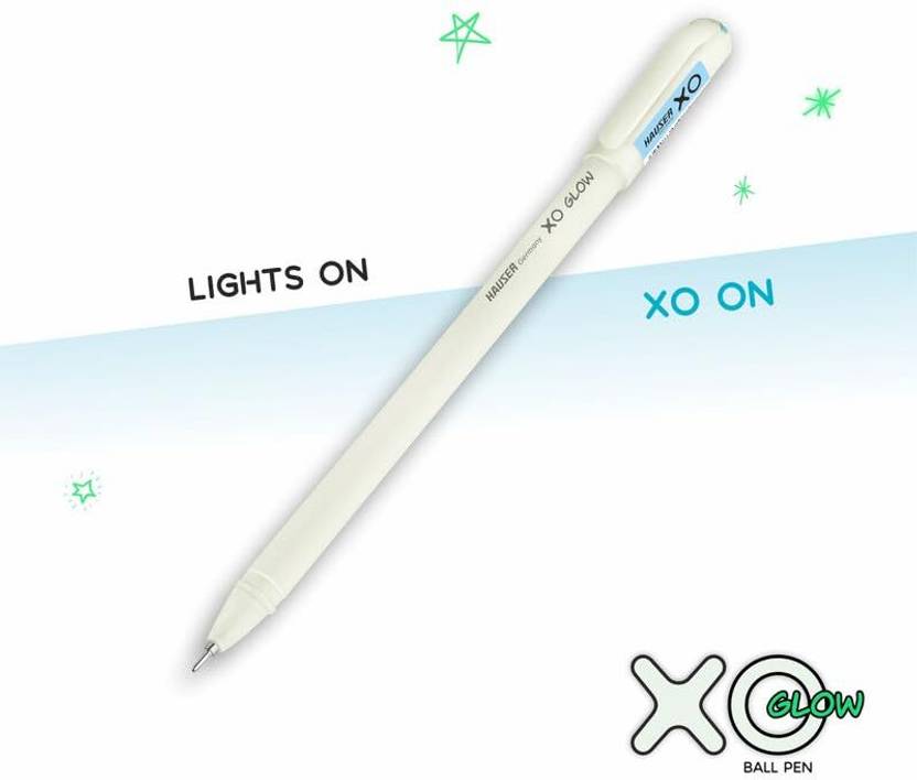 HAUSER XO Glow in Dark Ball Pen Pack of 10 Ball Pen