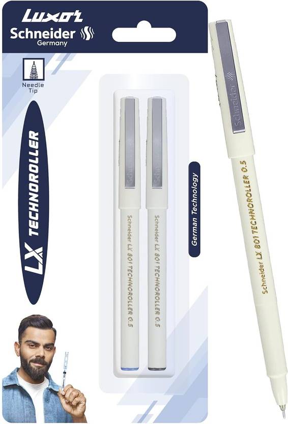 LUXOR Schneider LX Technoroller-801| 0.5 mm tip| German Technology| 100% Liquid Ink Roller Ball Pen