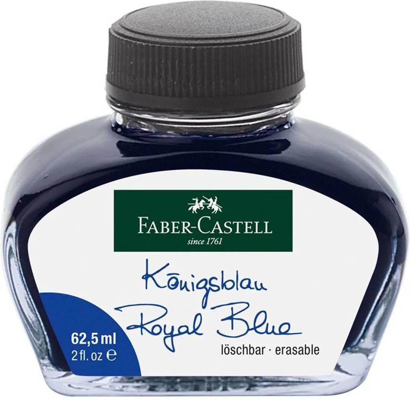 FABER-CASTELL FOUNTAIN PEN INK 62.5ML BOTTLE – ROYAL BLUE Ink Bottle
