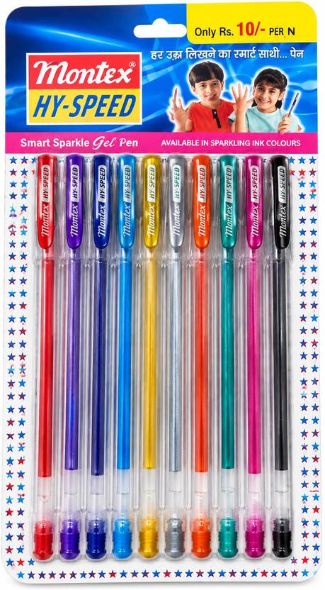 montex Gel Blue solid Pen Gel Pen