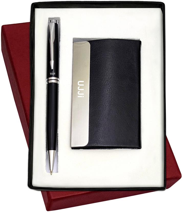 UJJi 2in1 Black Color Body Ball Pen with ATM Card