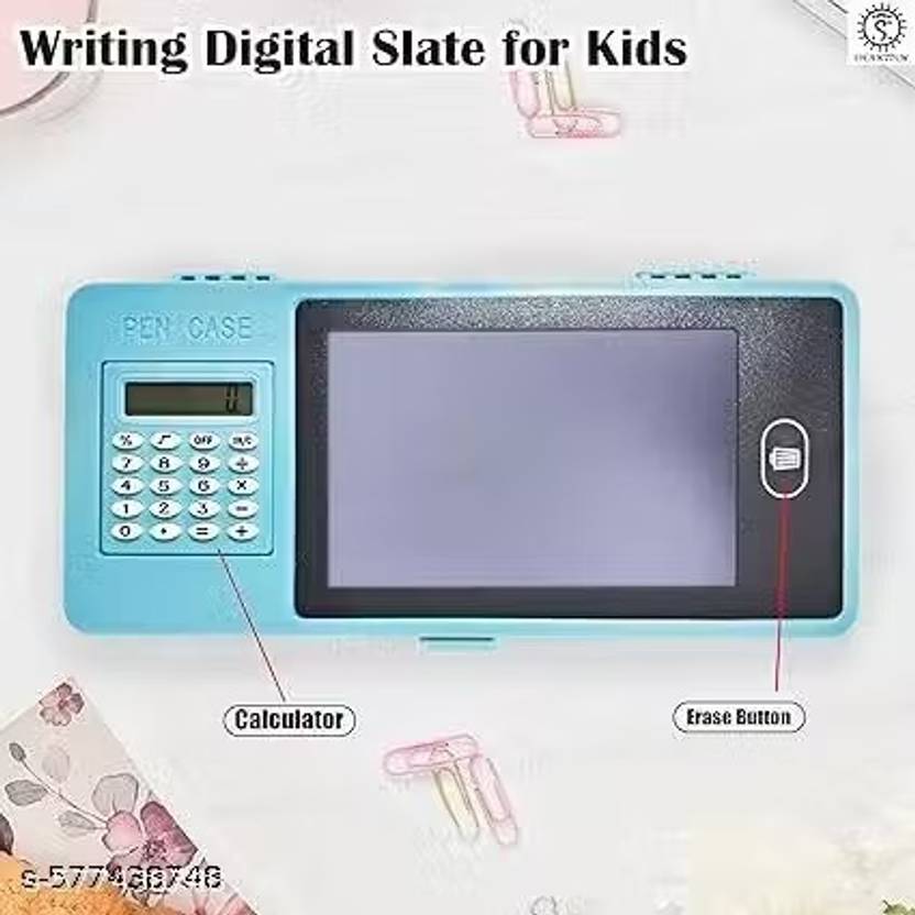 SUHANI COLLECTION 1 LCD_Writing pad pencil Box for kids With Calculator/Ideal Gift For school Art Plastic Pencil Box