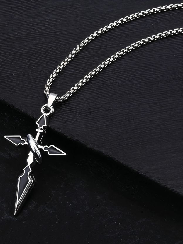 KURMASHOP Stainless Steel Cross Pendant with Box Chain - Image 9