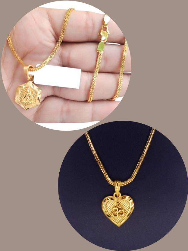 Sangria Brado Gold Plated Necklace Chain Diamond Gold-plated Plated Brass Chain Set