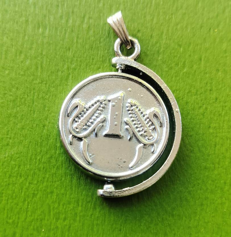 ANVIKA Stainless Steel Coin Pendant For Men And Women Stainless Steel Pendant