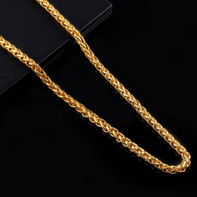 Roadster Classic Gold-Plated Wheat Chain for Men Gold-plated Plated Alloy Chain