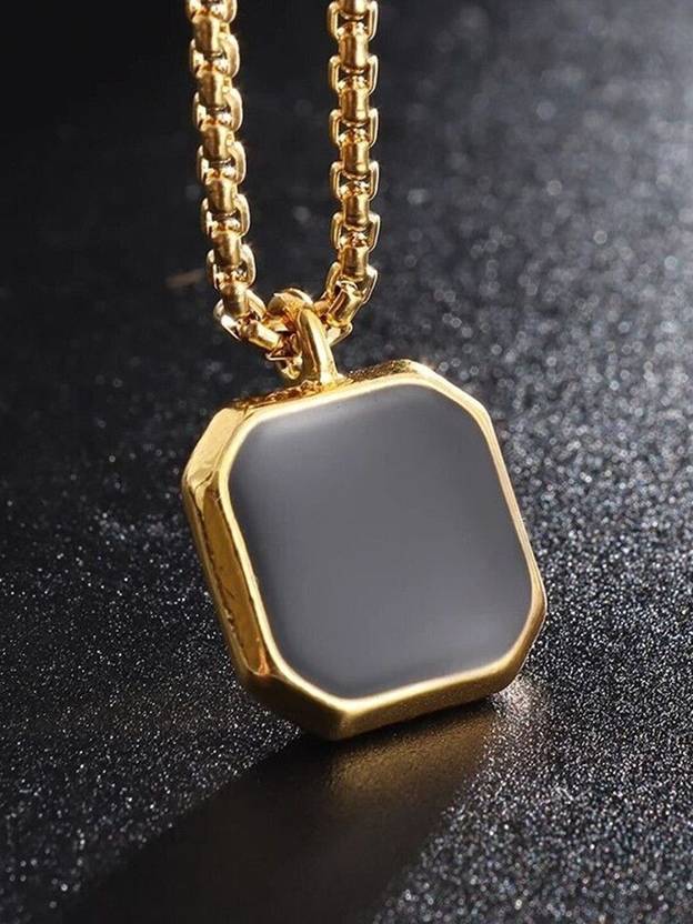Roadster Men Pendant | Pendant For Men | Boys Chain Locket Rhodium Alloy Locket Set
