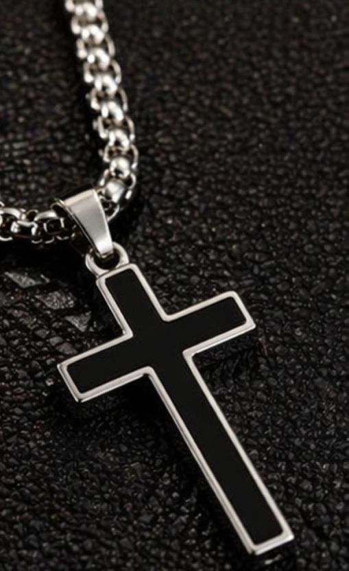 KURMASHOP Stainless Steel Cross Pendant with Box Chain - Image 7