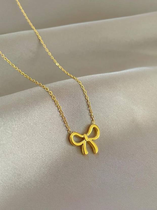 alinora jewels Anti tarnish waterproof Stainless steel Open heart pendant necklace Gold-plated Stainless Steel Pendant