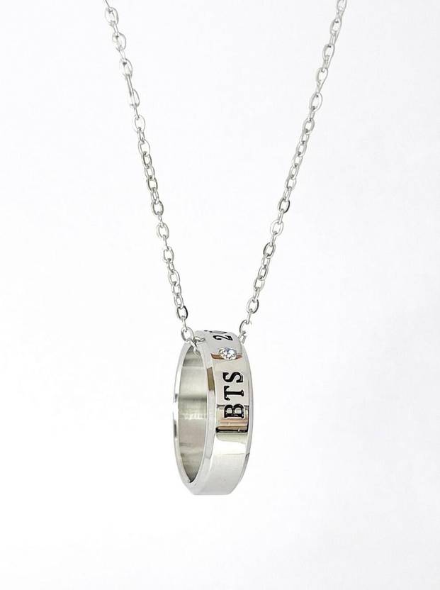 Vientiq Jewelgenics Bts Multi Ring Pendant Delicate Pandant For Women & Girls 1(Pcs) Stainless Steel Pendant