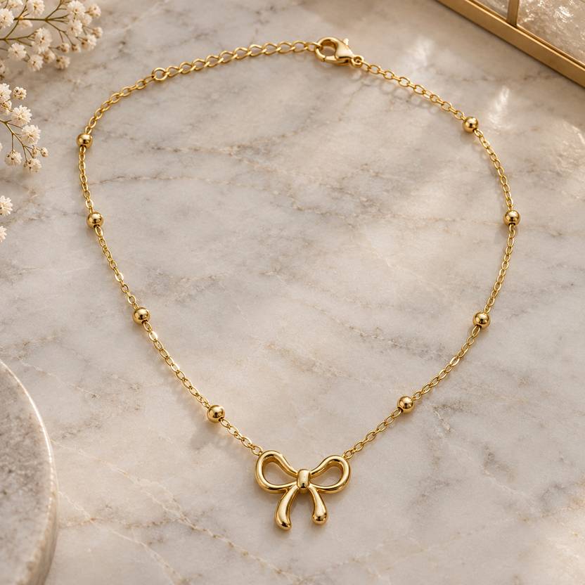 alinora jewels Gold-plated Stainless Steel Pendant Set