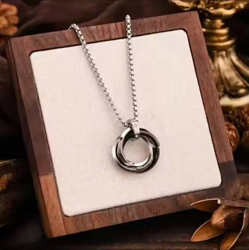 Roadster Men Pendant | Pendant For Men | Boys Chain Locket Rhodium Alloy Locket Set