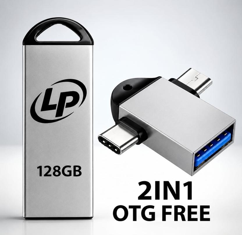 LP POWER 128GB PENDRIVE 2 IN 1 OTG 128 GB Pen Drive