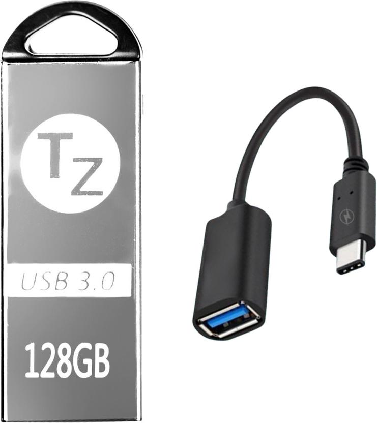 T ZED C TYPE OTG CABLE AA+ 128 GB Pen Drive Compatible