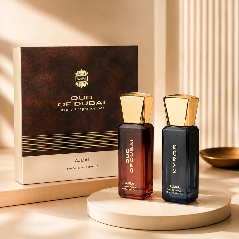 Ajmal Oud of Dubai & Kyros Luxury Perfume Gift Set, 40 ml - Image 4