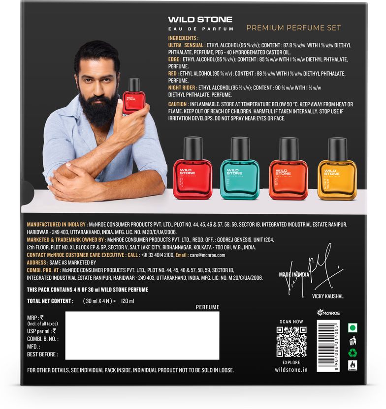 Wild Stone Premium Perfume Gift Set for Men - 120 ml - Image 5