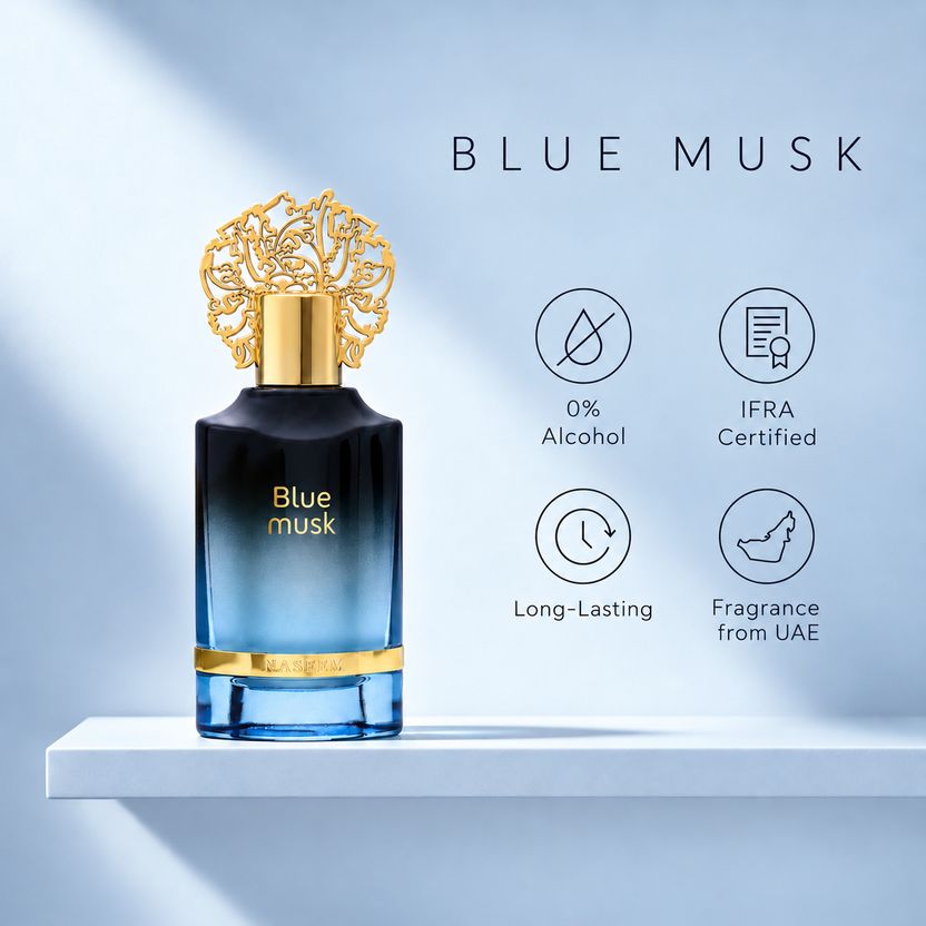 NASEEM Blue Musk Aqua Perfume 55 ml - Image 4