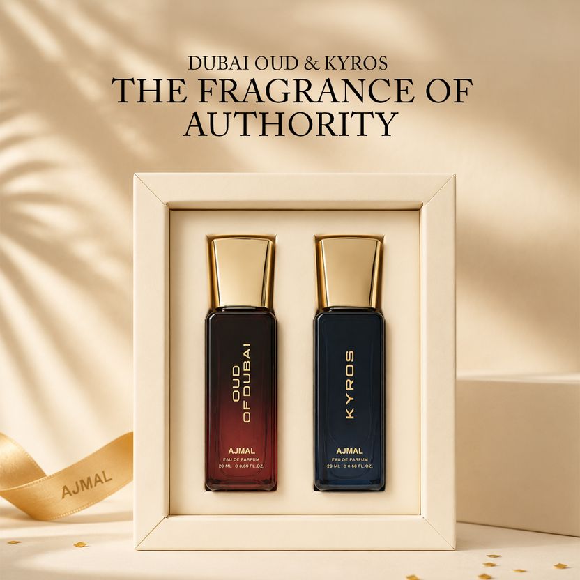 Ajmal Oud of Dubai & Kyros Luxury Perfume Gift Set, 40 ml - Image 6