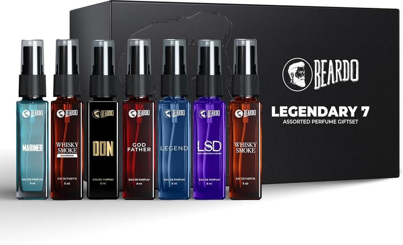 BEARDO Legendary Assorted Perfume Gift Pack of 7 · 8 ml (56 ml total) - Image 1