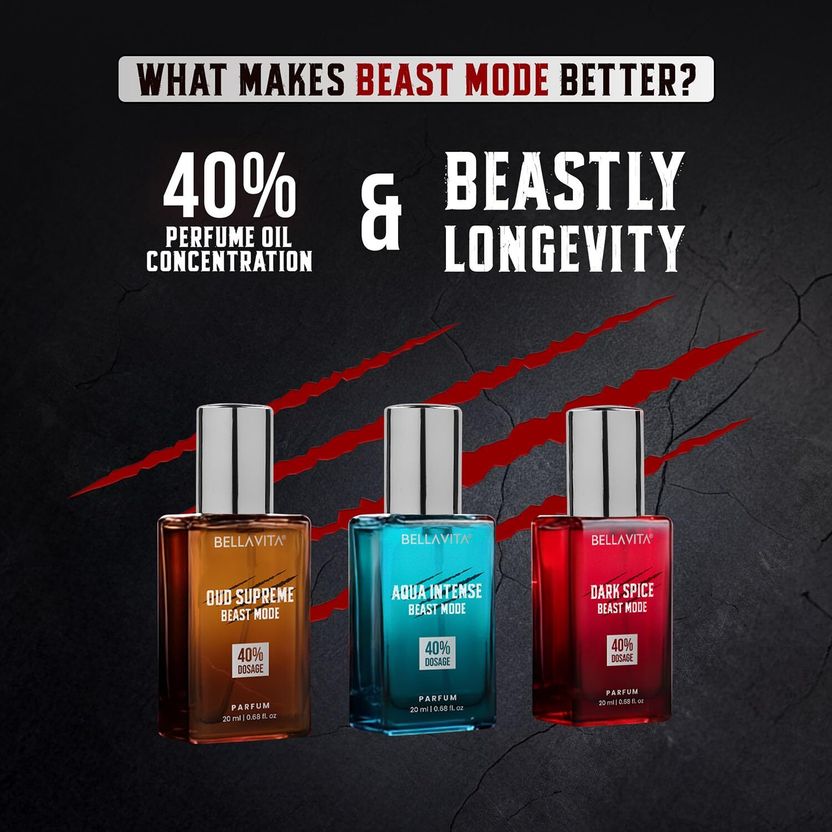 BELLAVITA Beast Mode Perfume 3x20ml Pack of 3 · 20 ml (60 ml total) - Image 7