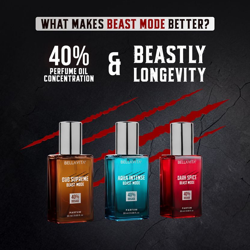 BELLAVITA Beast Mode Perfume Pack of 3 · 20 ml (60 ml total) - Image 2
