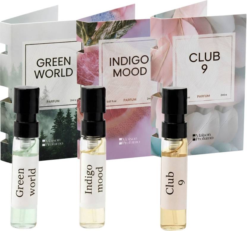 Maison De Profumo Office Collection Discovery Trio Green World, Indigo Mood & Club 9 PARFUM Eau de Parfum  -  6 ml